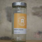 Pot en verre savon liquide