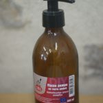 Flacon pompe en verre ambré 300 mL