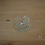 Support bougie en verre recyclé